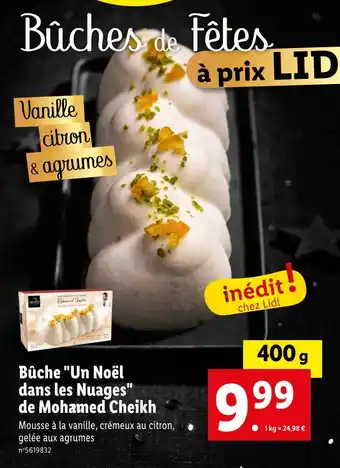 Lidl Mohamed cheikh bûche un noël dans les nuages offre