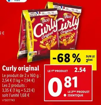 Lidl Vico curly original offre