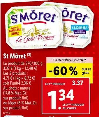 Lidl St môret st môret offre