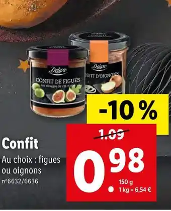 Lidl Deluxe confit offre
