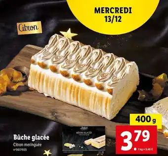 Lidl Deluxe bûche glacée offre