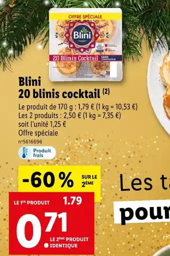Blini blini 20 blinis cocktail