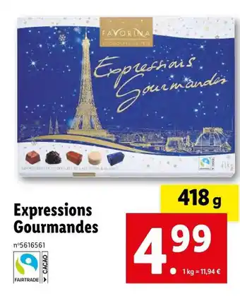 Lidl Favorina expressions gourmandes offre