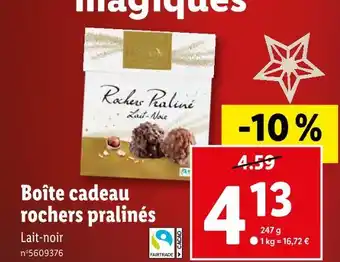 Lidl Favorina boîte cadeau rochers pralinés offre