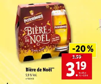 Lidl Perlembourg bière de noël offre