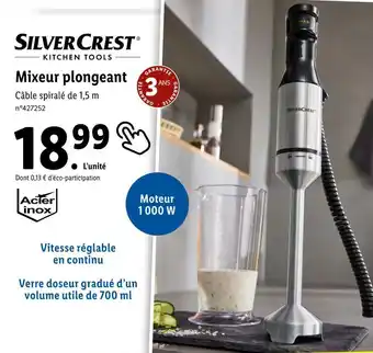Lidl Silver crest mixeur plongeant offre