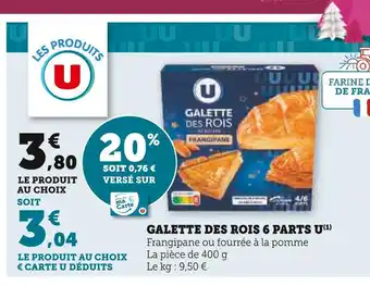 U galette des rois 6 parts