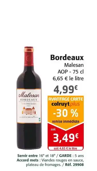 Colruyt Bordeaux offre