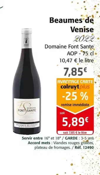 Colruyt Beaumes de venise offre