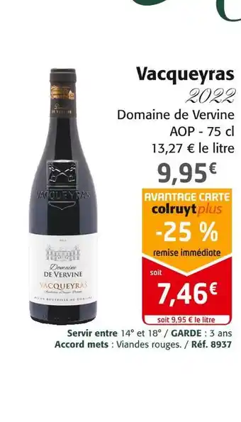 Colruyt Vacqueyras offre