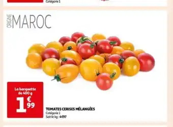Auchan TOMATES CERISES MÉLANGÉES offre