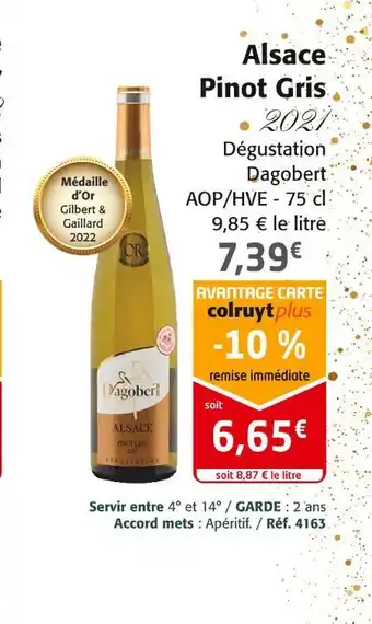 Colruyt Alsace pinot gris offre