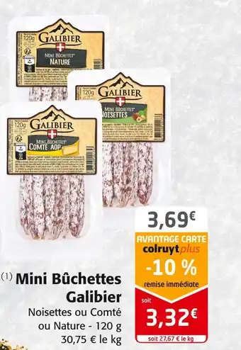 Colruyt Galibier mini bûchettes offre