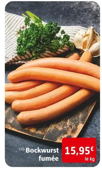 Colruyt Bockwurst fumée offre