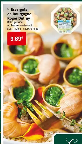 Colruyt Roger dutruy escargots de bourgogne offre