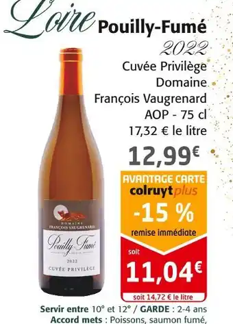 Colruyt Pouilly-fumé offre