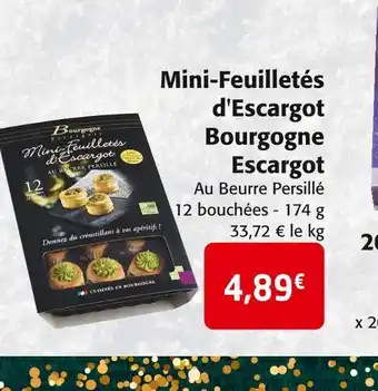 Colruyt Mini-feuilletés d'escargot bourgogne escargot offre