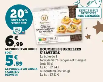 U Express U saveurs bouchees surgelees offre