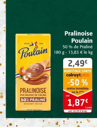 Colruyt Poulain pralinoise offre