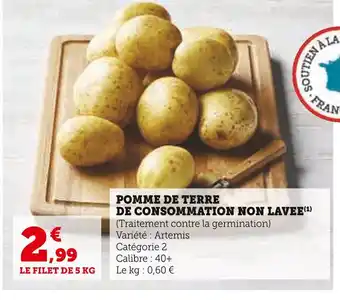 U Express Pomme de terre de consommation non lavee offre