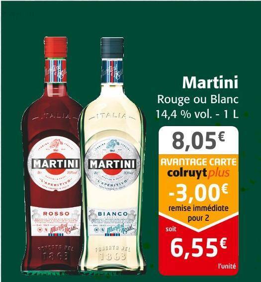 Promo Martini martini chez Colruyt