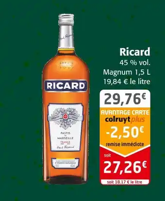 Colruyt Ricard ricard offre