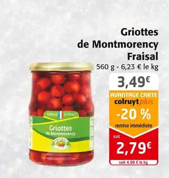 Fraisal griottes de montmorency