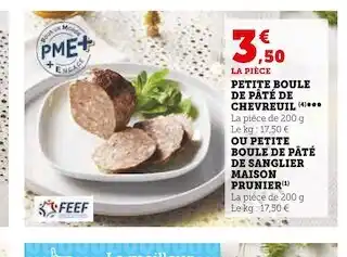U Express Petite boule de pâté de chevreuil offre