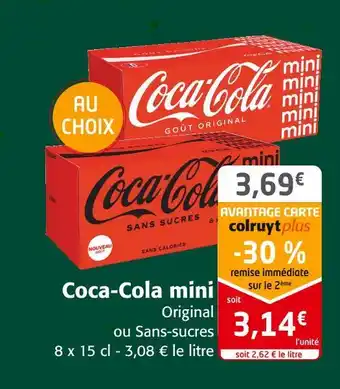 Colruyt Coca-cola coca-cola mini offre