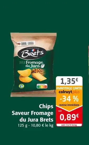 Colruyt Brets chips saveur fromage du jura offre