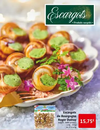 Colruyt Roger dutruy escargots de bourgogne offre