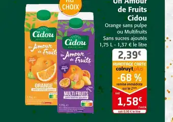 Colruyt Cidou un amour de fruits offre