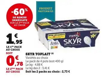U Express Yoplait skyr offre
