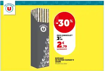 U rouleau de papier cadeau 1x10m
