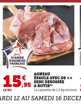 U Express Agneau épaule avec os semi desossée a rotir offre