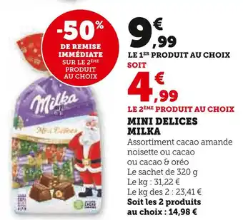 Super U Milka mini delices milka offre