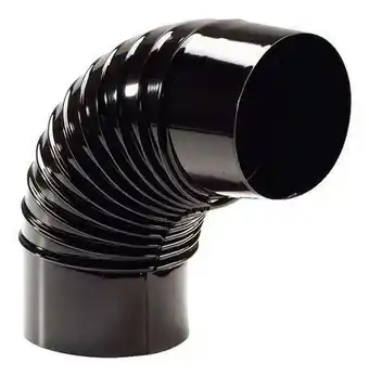 Brico Dépôt Coude à 90 degrés émaillé - Noir - Ø 125 mm offre