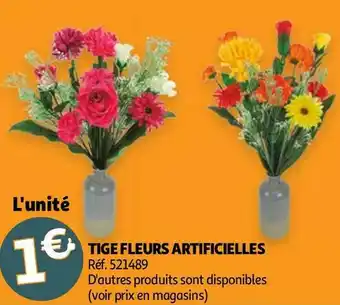 Auchan TIGE FLEURS ARTIFICIELLES offre