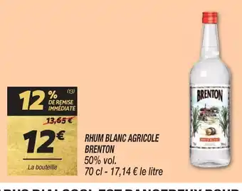 Netto RHUM BLANC AGRICOLE offre