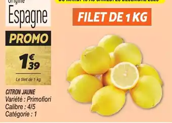 Netto CITRON JAUNE offre