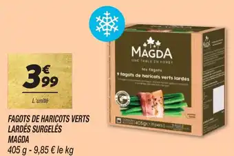Netto FAGOTS DE HARICOTS VERTS LARDÉS SURGELÉS offre