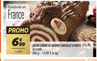 Netto BÛCHE CRÈME AU BEURRE CHOCOLAT 6 PARTS offre