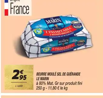 Netto BEURRE MOULÉ SEL DE GUÉRANDE LE MARIN offre