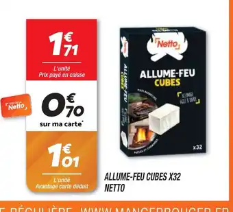 Netto ALLUME-FEU CUBES offre