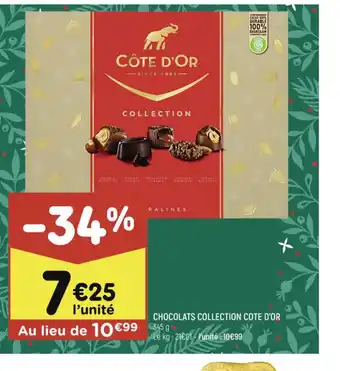 Leader Price CHOCOLATS COLLECTION COTE D'OR offre