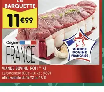 Leader Price VIANDE BOVINE RÔTI offre