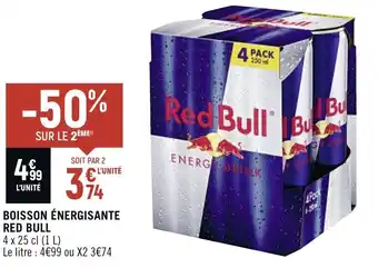 Casino Shop BOISSON ÉNERGISANTE RED BULL offre