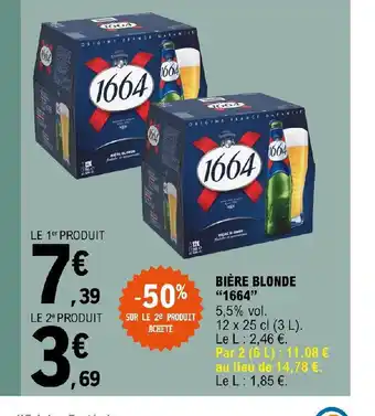 E.Leclerc Express BIÈRE BLONDE offre