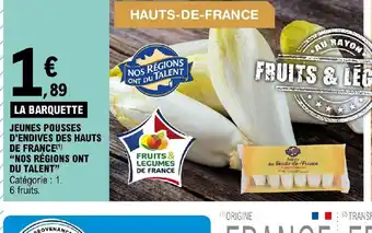 E.Leclerc Express JEUNES POUSSES D'ENDIVES DES HAUTS DE FRANCE NOS RÉGIONS ONT DU TALENT offre