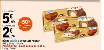 BÛCHE GLACÉE 3 CHOCOLATS "PILPA"
